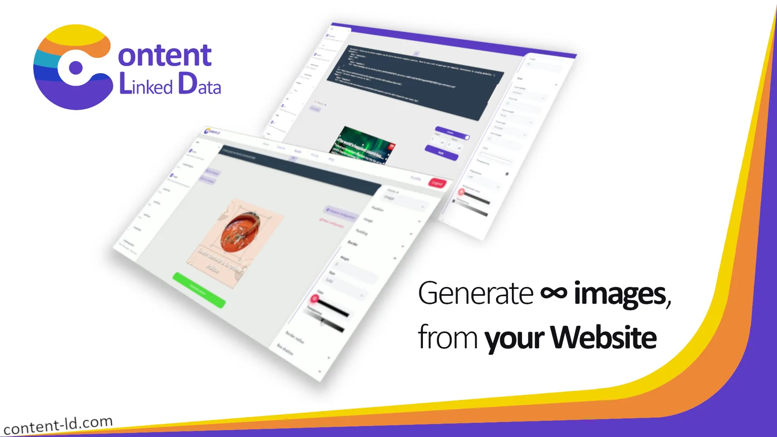 Content-LD, capture de l'application